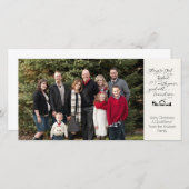 Religieuze Kerstkaart met Kerststal en Bijbeltekst Aankondiging (Voorkant / Achterkant)