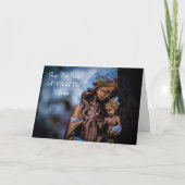 Religieuze kerstKaart Personaliseer tekstbegroetin Kaart (Voorkant)