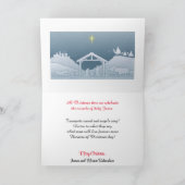 Religieuze kerstKaart Personaliseer tekstbegroetin Kaart (Binnen)