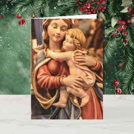 Religieuze kerstKaart Personaliseer tekstbegroetin Kaart