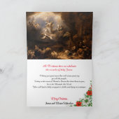 Religieuze kerstKaart Personaliseert handtekening Kaart (Binnen)