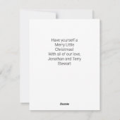 Religieuze kerstkaart Waterverf Manger (Achterkant)