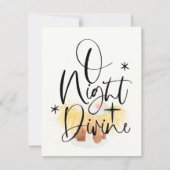 Religieuze kerstkaart Waterverf Manger (Voorkant)