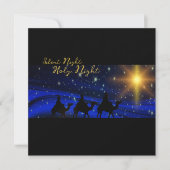 Religieuze kerstkaartje Greeting Blessant Elegant Feestdagenkaart (Voorkant)