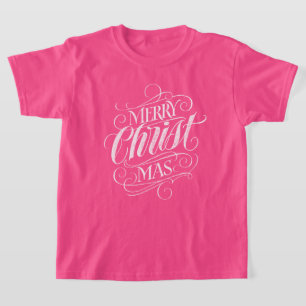 Religieuze kerstkalligrafie t-shirt