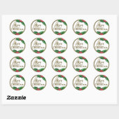 Religieuze kerstkatholieke maagd Mary Cross Ronde Sticker (Vel)