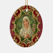 Religieuze kerstmaagd Mary Elegant Keramisch Ornament (Rechts)