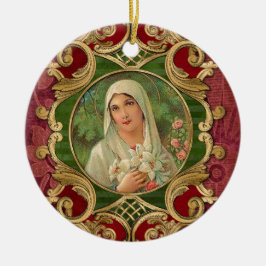 Religieuze kerstmaagd Mary  Elegant Keramisch Ornament