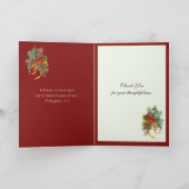 Religieuze Kerstmis Dank u Jezus Mary Scripts Feestdagen Kaart (Binnen)