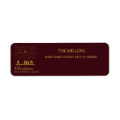 Religieuze Kerstmis, Geboorte van Jezus, Drie Koni Etiket (Voorkant)