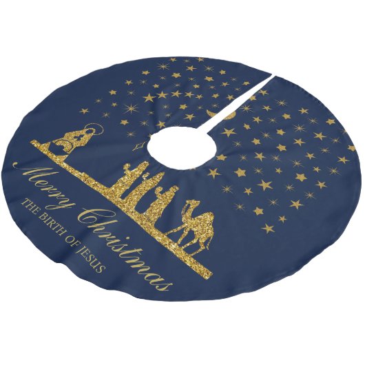 Religieuze Kerstmis, Geboorte van Jezus, Drie Koni Kerstboom Rok (Gekanteld)