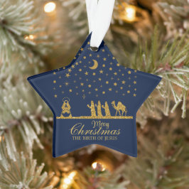 Religieuze Kerstmis, Geboorte van Jezus, Drie Koni Ornament