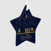 Religieuze Kerstmis, Geboorte van Jezus, Drie Koni Ornament (voorkant)