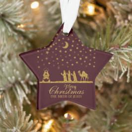 Religieuze Kerstmis, Geboorte van Jezus, Drie Koni Ornament