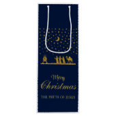 Religieuze Kerstmis, Geboorte van Jezus, Drie Koni Wijn Cadeautas (Voorkant)