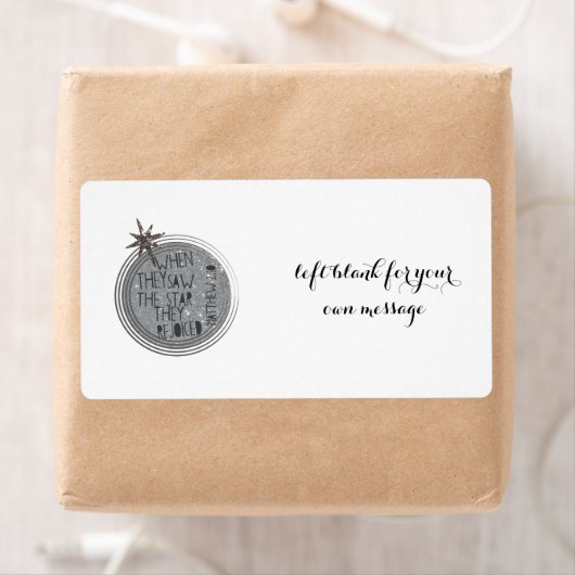 Religieuze Kerstmis Schrift Etiket (Insitu)