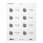 Religieuze Kerstmis Schrift Etiket (Full Sheet)