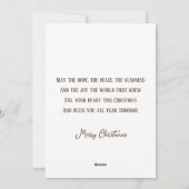 Religieuze Kerstmiskerststal Holly Family Feestdagenkaart (Achterkant)