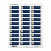 Religieuze Kerstmiskerststal Retouradres Etiket (Full Sheet)