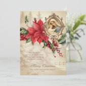 Religieuze Kerstpoinsettia Maria en Jezus (Staand voorkant)