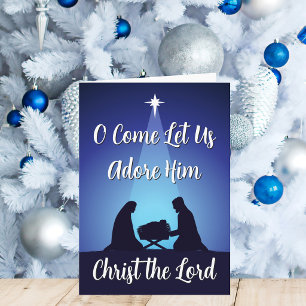 Religieuze Kerststal Christus de Heer Feestdagen Kaart