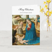 Religieuze kerstvakantie Christelijke zegening Kaart (Gele Bloem)