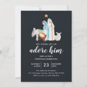 Religieuze kerstviering kaart (Voorkant)