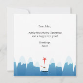 Religieuze kerstvreugde aan de wereld Holiday Kaar Feestdagenkaart (Achterkant)