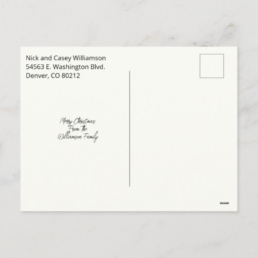 Religieuze kerstWaterverf Briefkaart (Achterkant)