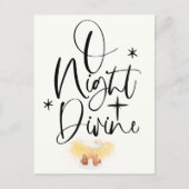 Religieuze kerstWaterverf Briefkaart (Voorkant)