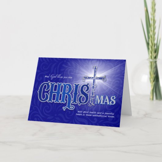 Religieuze kerstzegeningen Untraditional Times Feestdagen Kaart (Voorkant)