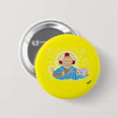 Religieuze knop: Christus Ronde Button 5,7 Cm (Voorkant /achterkant)