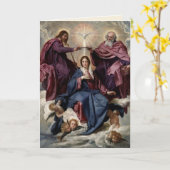 Religieuze kroning van de Heilige Drie-eenheid Kaart (Gele Bloem)