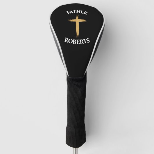 Religieuze kruis golfhoes golfheadcover (Voorkant)