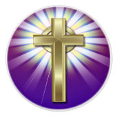 Religieuze Kruis Keramische Knop (Voorkant)