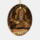 Religieuze kunst die Santa Teresa voorstelt Keramisch Ornament (Rechts)