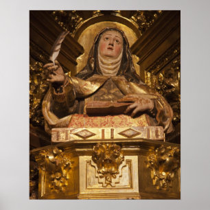 Religieuze kunst die Santa Teresa voorstelt Poster