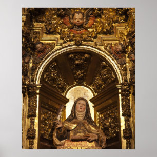 Religieuze kunst die Santa Teresa voorstelt Poster