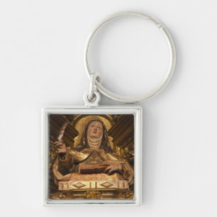 Religieuze kunst die Santa Teresa voorstelt Sleutelhanger