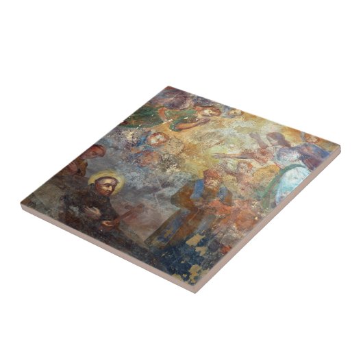  religieuze kunst drukt keramische tegel af tegeltje (Zijkant)