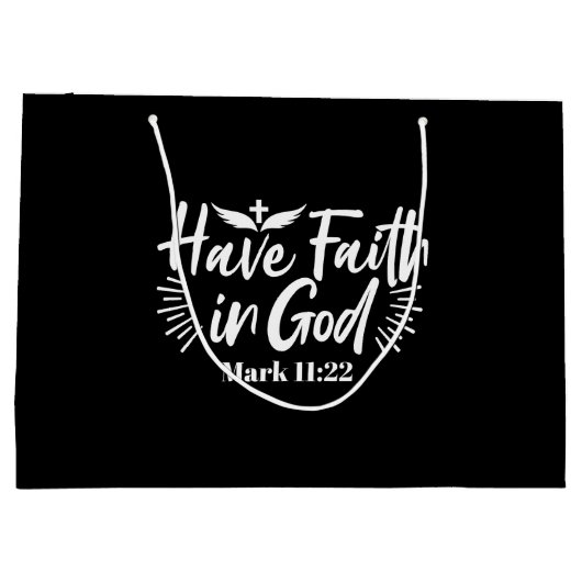 Religieuze kunst: Heb vertrouwen in God Schriftont Groot Cadeauzakje (Achterkant)
