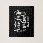 Religieuze kunst: Heb vertrouwen in God Schriftont Legpuzzel (Verticaal)