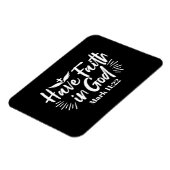 Religieuze kunst: Heb vertrouwen in God Schriftont Magneet (Linkerzijde)