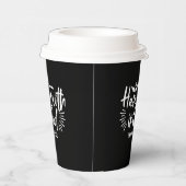 Religieuze kunst: Heb vertrouwen in God Schriftont Papieren Bekers (Rechts)