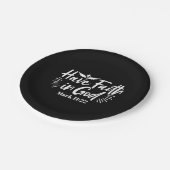 Religieuze kunst: Heb vertrouwen in God Schriftont Papieren Bordje (Gekanteld)