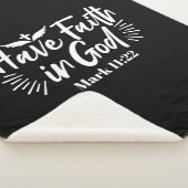 Religieuze kunst: Heb vertrouwen in God Schriftont Sherpa Deken (3/4)