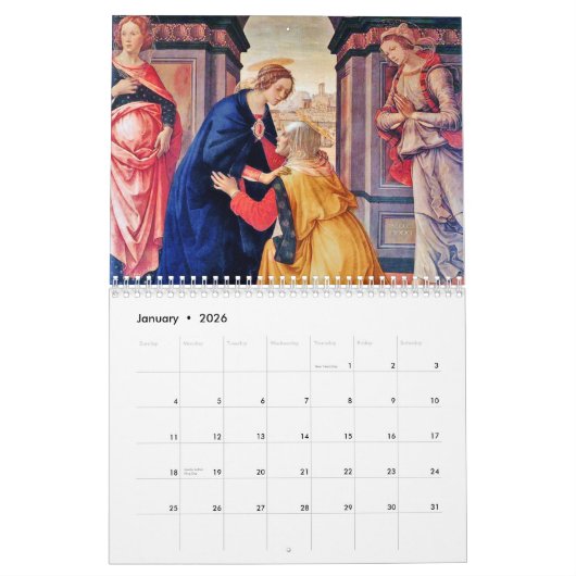 Religieuze kunst kalender (Jan 2026)