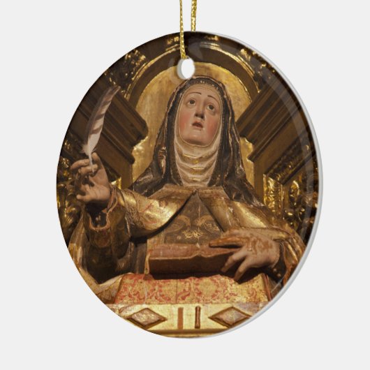 Religieuze kunst van Santa Teresa Keramisch Ornament (Links)