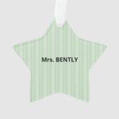 Religieuze leraar Dank je, Apple Ornament (achterkant)