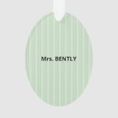 Religieuze leraar Dank je, Apple Ornament (achterkant)